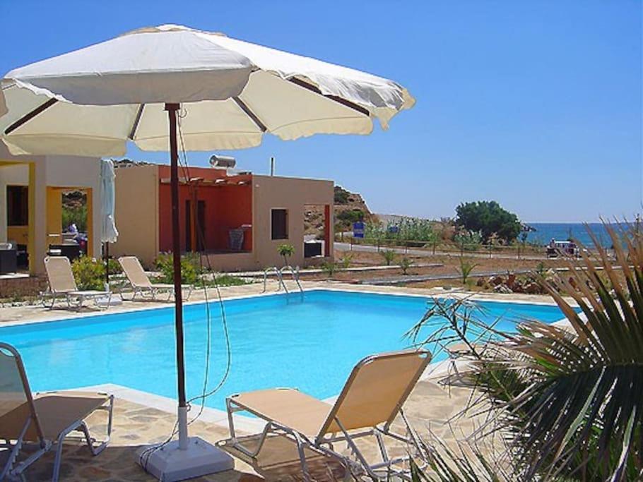 Studio At Beautiful Beach Kouremenos Apartamento Anevato Exterior foto